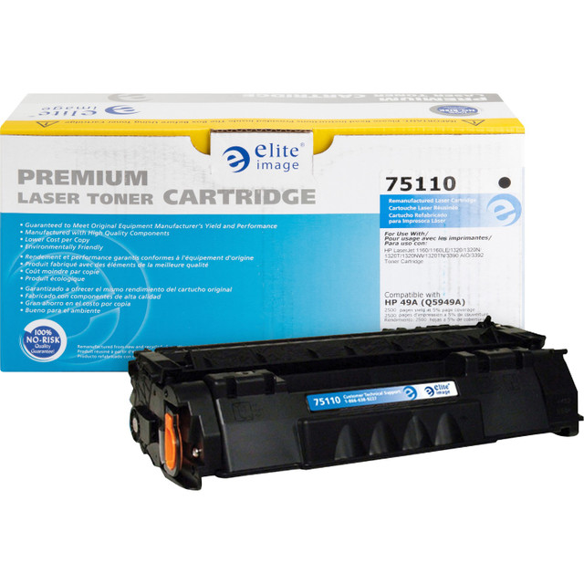 Elite Image 75110 Elite Image Remanufactured Toner Cartridge - Alternative for HP 49A (Q5949A)