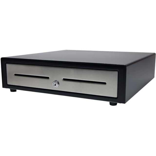 APG VBS320-BL1616  Cash Drawer Vasario Series Cash Drawer - 5 Bill - 5 Coin - 2 Media SlotPrinter Driven - Black - 4.3in Height x 16.2in Width x 16.3in Depth