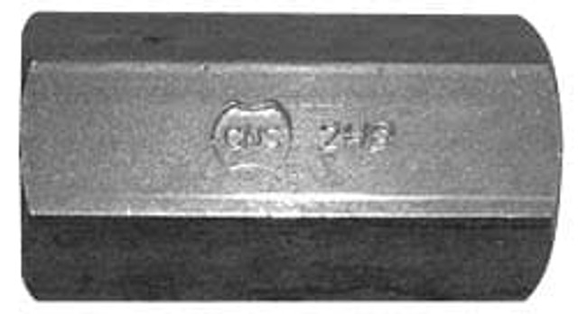 MSC 202777 7/8-9 UNC, 2-1/2" OAL Steel Standard Coupling Nut