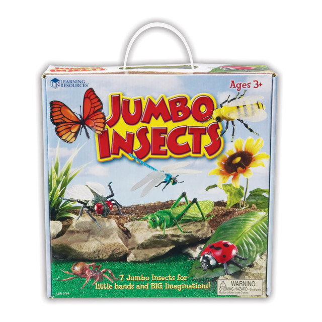 LEARNING RESOURCES, INC. LER0789 Learning Resources Jumbo Figures, Insects, Pack Of 7