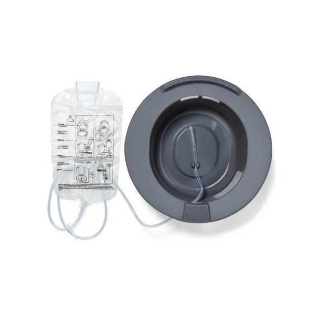 MEDLINE INDUSTRIES, INC. DYND80102 Medline Sitz Baths, 14in, Graphite, Pack Of 10
