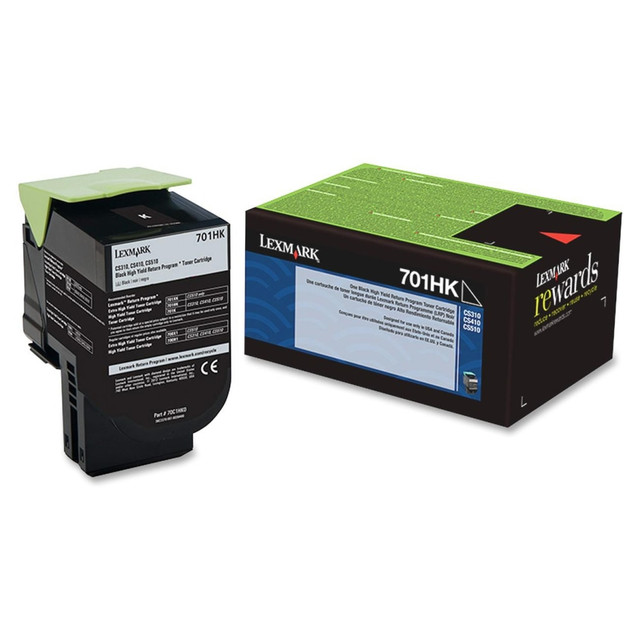 LEXMARK INTERNATIONAL, INC. Lexmark 70C1HK0  700 Black High Yield Toner Cartridge