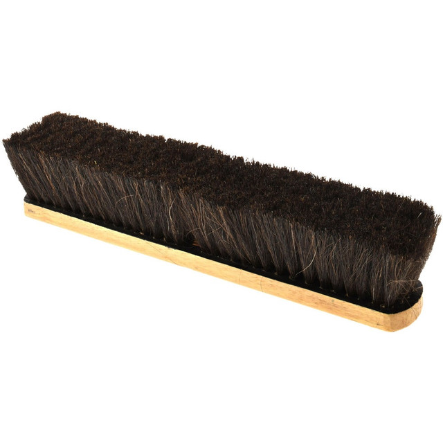 PRO-SOURCE SWP18-HOR Push Broom: 18" Wide, Horsehair Bristle