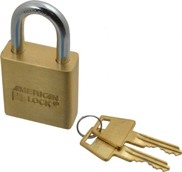 American Lock A5560KA-38525 Padlock: Brass & Steel, Keyed Alike, 1-3/4" Wide