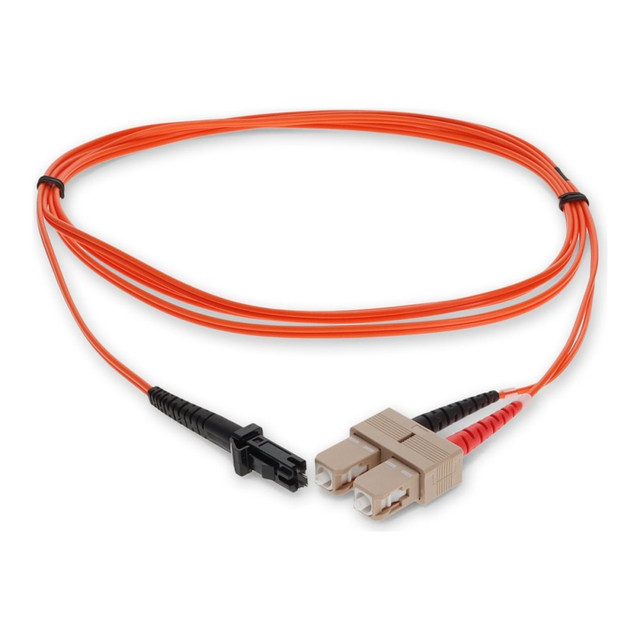 ADD-ON COMPUTER PERIPHERALS, INC. ADD-SC-MTRJ-2M6MMF AddOn 2m MT-RJ to SC OM1 Orange Patch Cable - Patch cable - MT-RJ/UPC multi-mode (M) to SC/UPC multi-mode (M) - 2 m - fiber optic - 62.5 / 125 micron - OM1 - halogen-free - orange