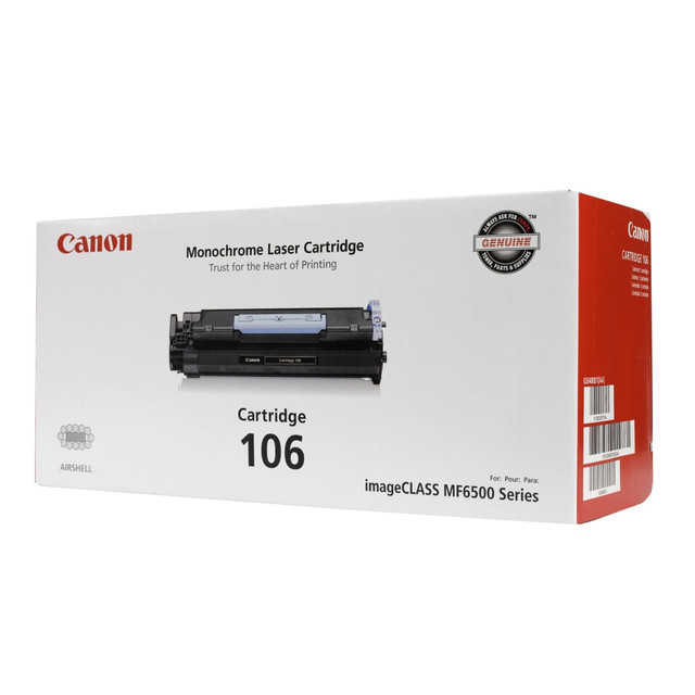 CANON USA, INC. 0264B001AA Canon 106 Black Toner Cartridge, 0264B001