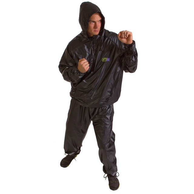 GOFIT L.L.C. GF-TTS-S/M GoFit Vinyl Sweat Suit, Small/Medium, Black GOFIT L.L.C. GF-TTS-S/M GoFit Vinyl Sweat Suit, Small/Medium, Black