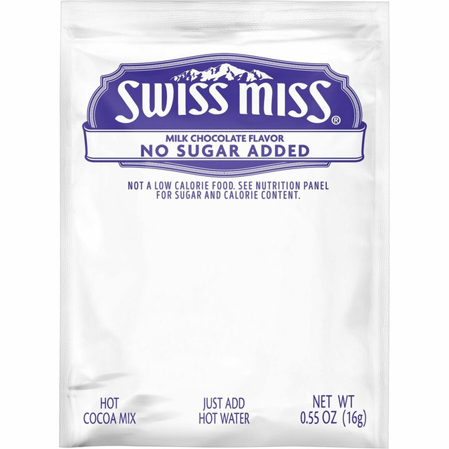 ConAgra Foods, Inc Swiss Miss HUN55584 Swiss Miss Milk Chocolate No Sugar Added Cocoa Mix Packets ConAgra Foods, Inc Swiss Miss HUN55584 Swiss Miss Milk Chocolate No Sugar Added Cocoa Mix Packets