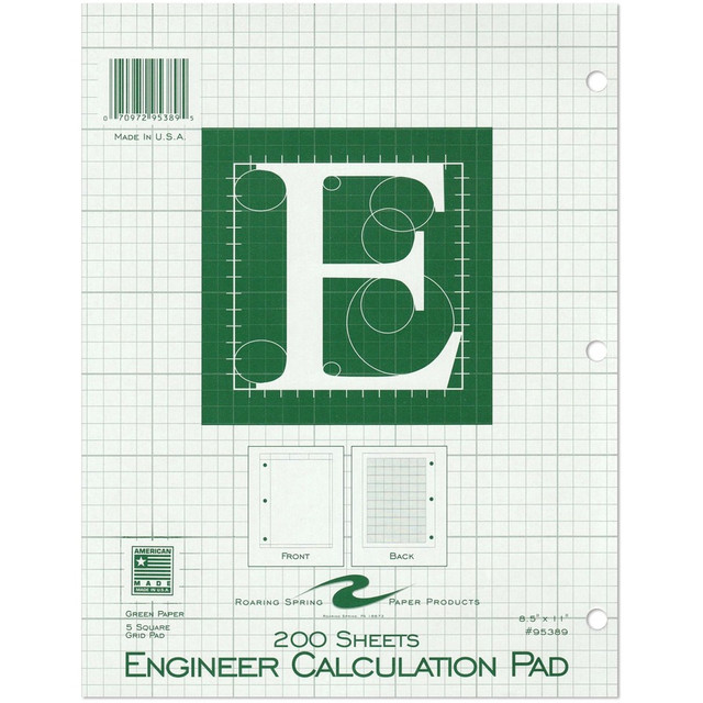 Roaring Spring Paper Products Roaring Spring 95389cs Roaring Spring 5x5 Grid Engineering Pad Roaring Spring Paper Products Roaring Spring 95389cs Roaring Spring 5x5 Grid Engineering Pad