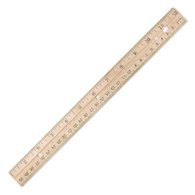 ACME UNITED CORPORATION 10702 Westcott Wood Ruler, 12in ACME UNITED CORPORATION 10702 Westcott Wood Ruler, 12in