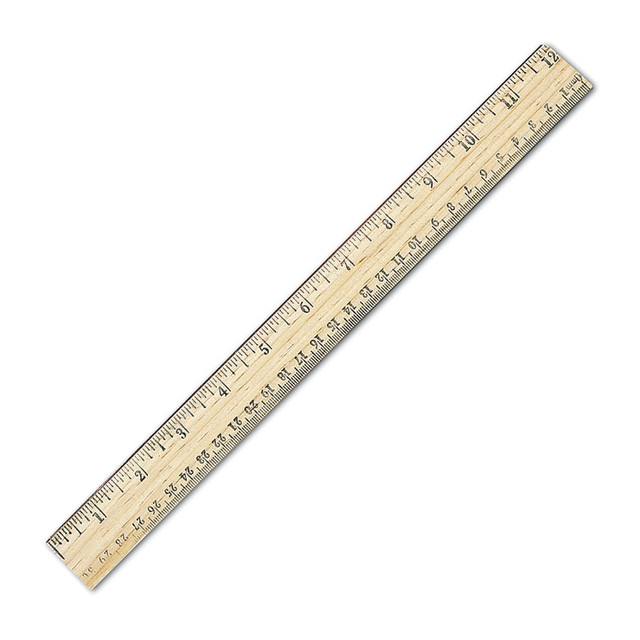 ACME UNITED CORPORATION 10377 Westcott Metric Ruler With Metal Edge, 12in