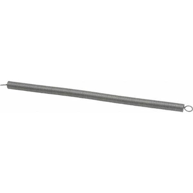 Gardner Spring V43C Extension Spring: 0.33" OD, 7.16 lb Max Load, 14.04" Extended Length, 0.041" Wire Dia