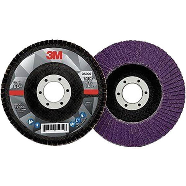 3M 7100178027 Flap Disc: 7/8" Hole, Ceramic, Type 29