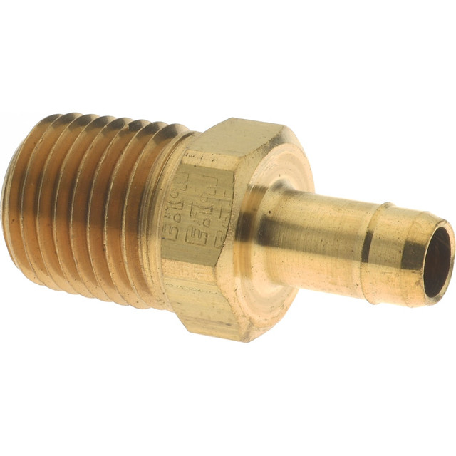 Eaton 1068X6 Barbed Tube Male Connector: 1/4" NPTF