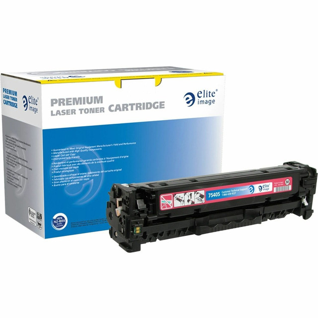 Elite Image ELI75405  Remanufactured Magenta Toner Cartridge Replacement For HP 304A, CC533A