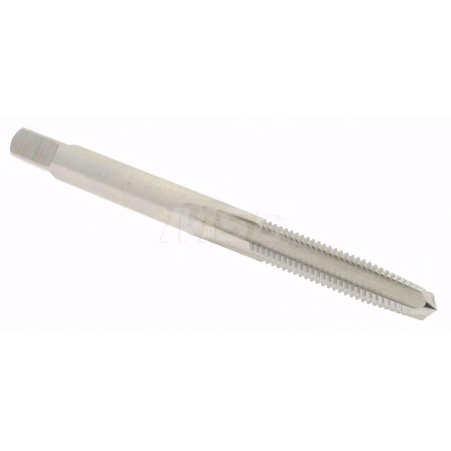 Hertel K008217AS Straight Flute Tap: #8-36 UNF, 4 Flutes, Taper, 2B/3B Class of Fit, High Speed Steel, Bright/Uncoated
