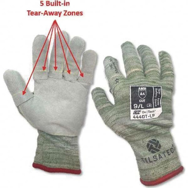 Tilsatec TTP444DTLP110 Cut, Puncture & Abrasive-Resistant Gloves: Size 2XL, ANSI Cut A4, ANSI Puncture 4, Fiber