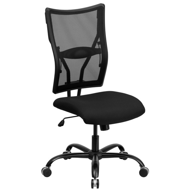 FLASH FURNITURE WL-5029SYG-GG  HERCULES Ergonomic Mesh High-Back Big And Tall Swivel Chair, Black