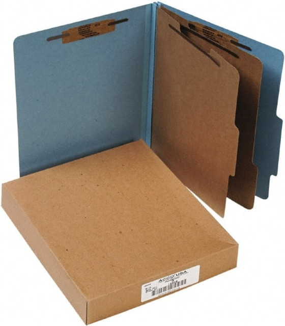 ACCO File Folders with Top Tab: Letter, Sky Blue, 10/Pack ACC15026