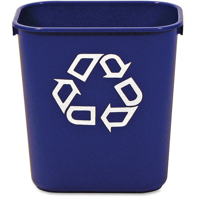 Rubbermaid Commercial Products Rubbermaid Commercial 295573BE Rubbermaid Commercial 13 QT Standard Deskside Recycling Wastebasket