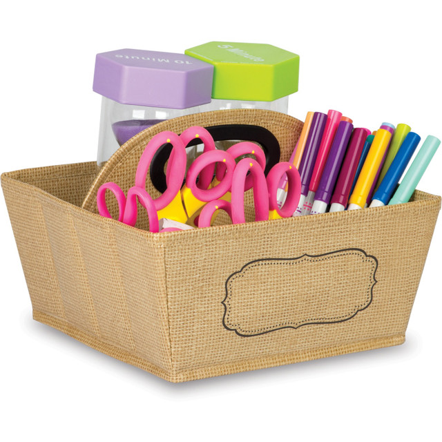 Teacher Created Resources 20836 Teacher Created Resources Burlap Storage Caddy