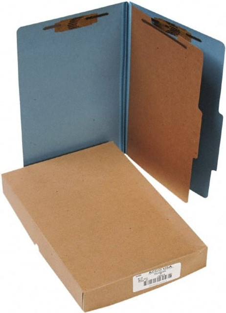 ACCO File Folders with Top Tab: Legal, Sky Blue, 10/Pack ACC16024