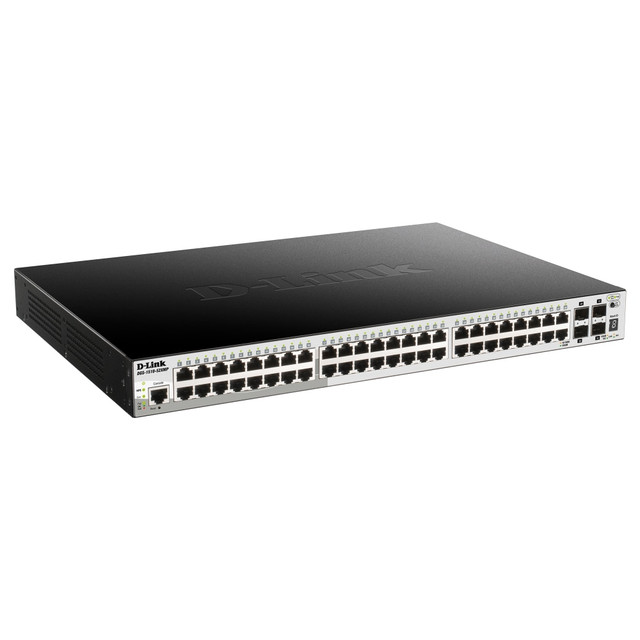 D-LINK SYSTEMS USA, INC. DGS-1510-52XMP D-Link DGS-1510-52X Ethernet Switch - 48 Ports - Manageable - Gigabit Ethernet, 10 Gigabit Ethernet - 10/100/1000Base-T, 10GBase-X - 2 Layer Supported - Modular - Twisted Pair, Optical Fiber D-LINK SYSTEMS USA, INC. DGS-1510-52XMP D-Link DGS-1510-52X Ethernet Switch - 48 Ports - Manageable - Gigabit Ethernet, 10 Gigabit Ethernet - 10/100/1000Base-T, 10GBase-X - 2 Layer Supported - Modular - Twisted Pair, Optical Fiber