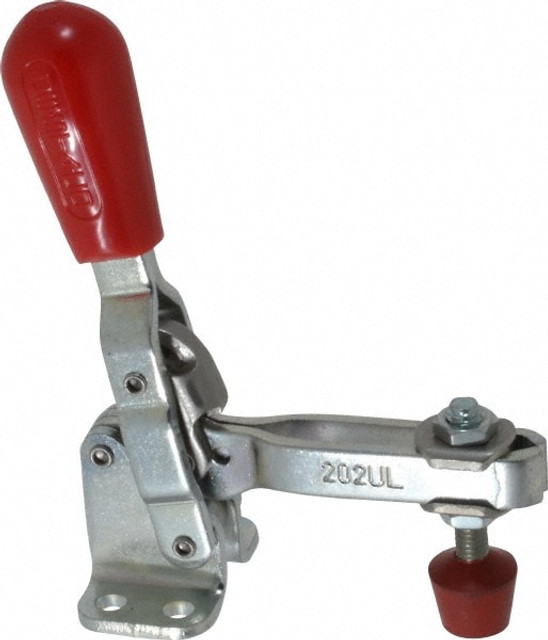 De-Sta-Co 202-UL Manual Hold-Down Toggle Clamp: Vertical, 200 lb Capacity, U-Bar, Flanged Base