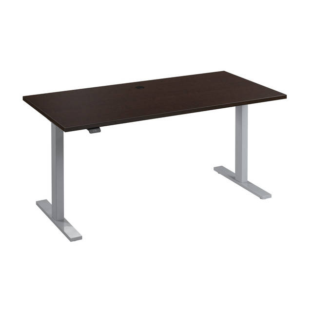 BUSH INDUSTRIES INC. M6S6030MRSK Bush Business Furniture Move 60 Series Electric 60inW x 30inD Height Adjustable Standing Desk, Mocha Cherry/Cool Gray Metallic, Standard Delivery BUSH INDUSTRIES INC. M6S6030MRSK Bush Business Furniture Move 60 Series Electric 60inW x 30inD Height Adjustable Standing Desk, Mocha Cherry/Cool Gray Metallic, Standard Delivery