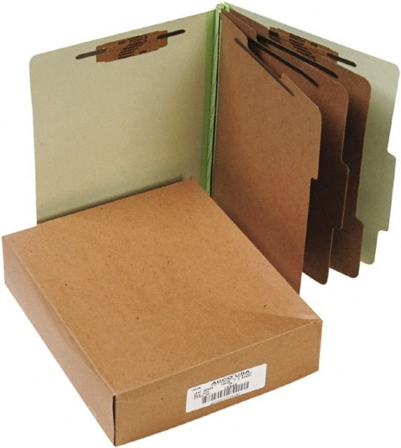 ACCO File Folders with Top Tab: Letter, Leaf Green, 10/Pack ACC15048