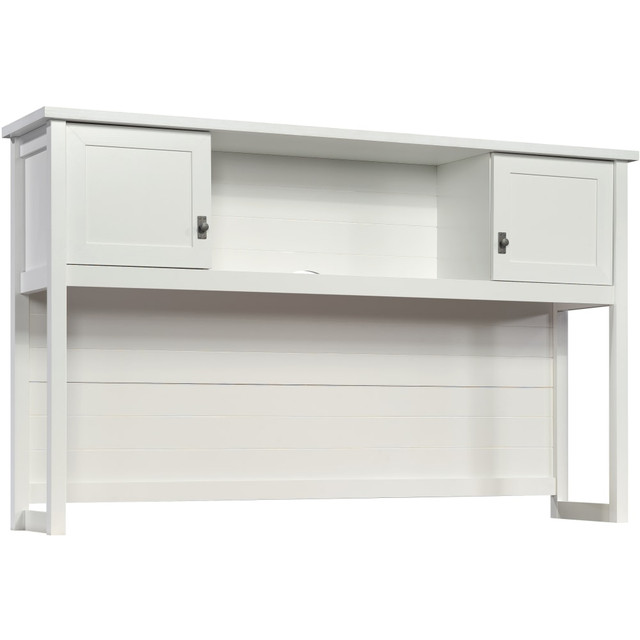 SAUDER WOODWORKING CO. 430231 Sauder Cottage Road 66inW Hutch Organizer With Doors, White SAUDER WOODWORKING CO. 430231 Sauder Cottage Road 66inW Hutch Organizer With Doors, White