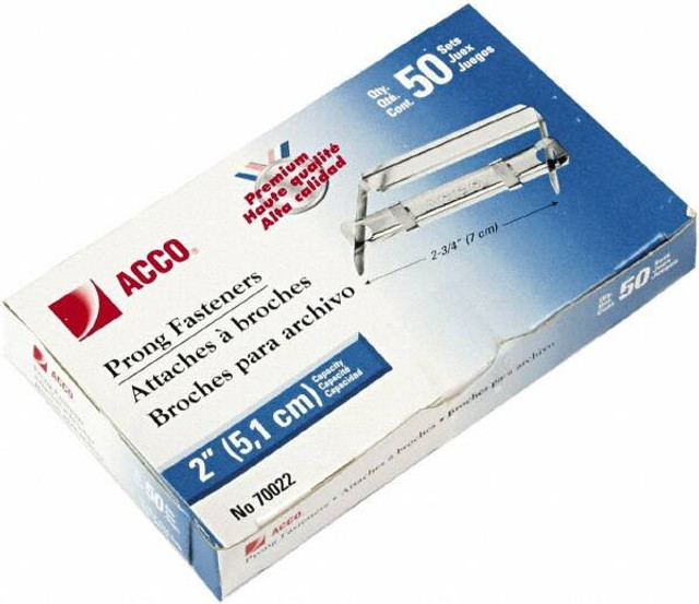 ACCO Pack of 50 Paper File Fasteners ACC70022 ACCO Pack of 50 Paper File Fasteners ACC70022