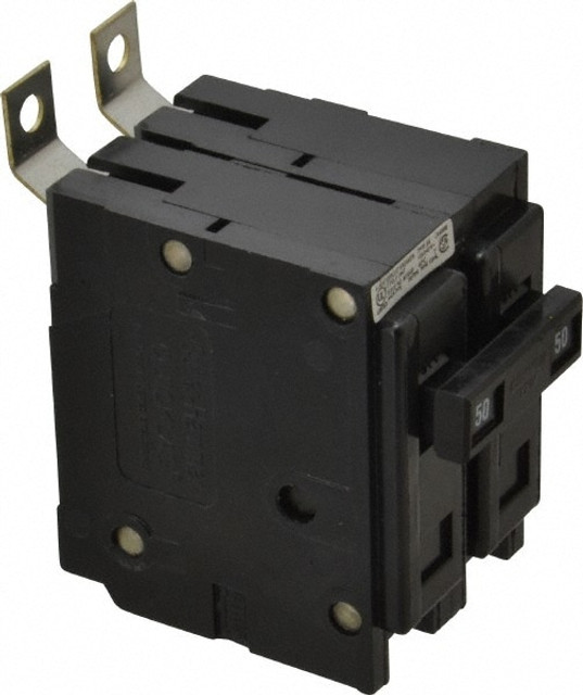 Eaton Cutler-Hammer BAB2050 50 Amp, 120/240 VAC, 24 VDC, 48 VDC, 80 VDC, 2 Pole, Bolt On Miniature Circuit Breaker