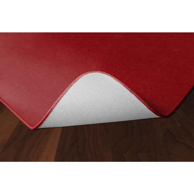 Add this colorful rug to your space to protect your flooring. Great for high-traffic areas, the serged edges and double-stitched nylon fabric provide durability.  Double-stitched nylon is strong and long lasting.  Serged edges stand up to daily use.  Backed by the manufacturers lifetime warranty on abrasive wear.  This product is heavy and/or oversized and may need more than one person to handle.