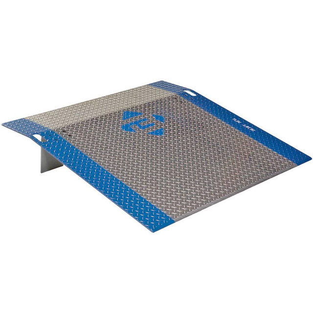 Bluff Manufacturing A3648 Dock Plates & Boards; Load Capacity: 2000 ; Material: Aluminum ; Overall Length: 48.00 ; Overall Width: 36 ; Includes: 9" Locking Legs Hand Cutouts; 11Degress Bend Back at 11'