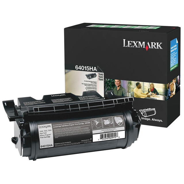 LEXMARK INTERNATIONAL, INC. 64015HA Lexmark 64015HA Black High Yield Return Program Toner Cartridge