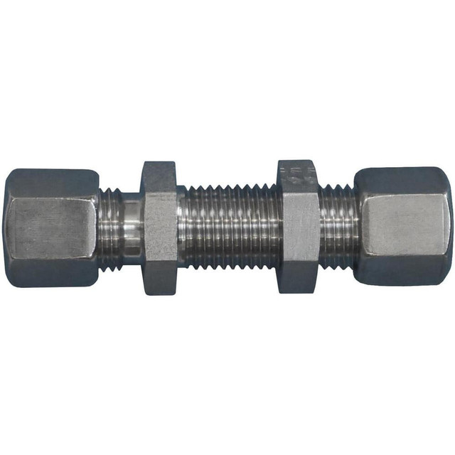 Brennan D2700-LN-L12-L1 Metal Compression Tube Fittings; Fitting Type: Straight ; Material: Stainless Steel ; End Connections: Tube OD ; Thread Size (mm): M18x1.5 ; Tube Inside Diameter: 12.000 ; Tube Outside Diameter (mm): 12