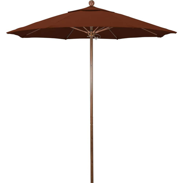 California Umbrella 194061620892 Patio Umbrellas; Fabric Color: Terracotta ; Base Included: No ; Fade Resistant: Yes ; Diameter (Feet): 7.5 ; Canopy Fabric: Pacifica