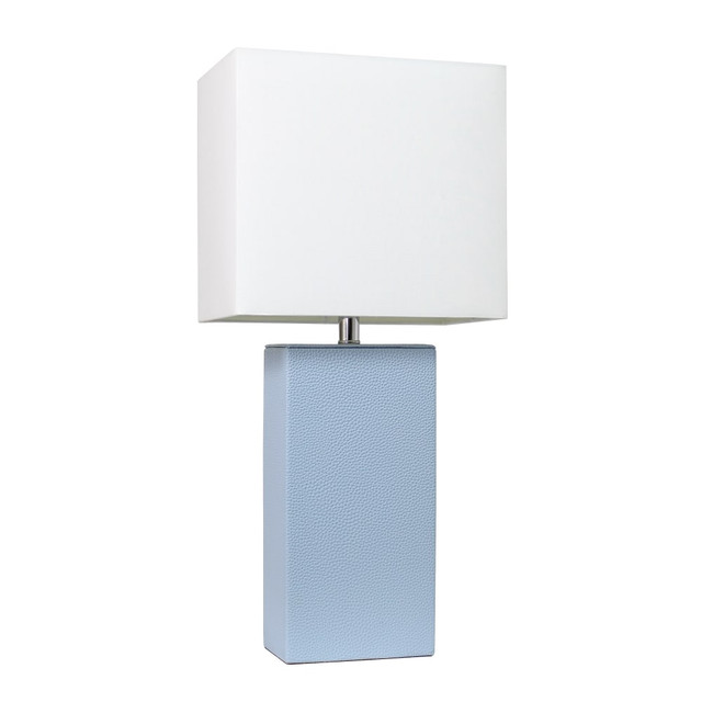 ALL THE RAGES INC LHT-3008-PW Lalia Home Lexington Table Lamp, 21inH, White/Periwinkle