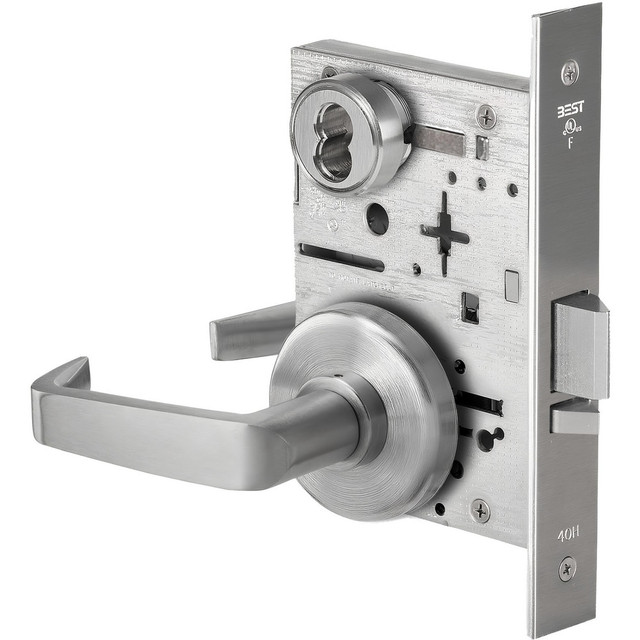 Falcon 45HW7DEU15H626R Lever Locksets; Lockset Type: Entrance ; Key Type: Keyed Different ; Back Set: 2-3/4 (Inch); Cylinder Type: Less Core ; Material: Metal ; Door Thickness: 1-3/4