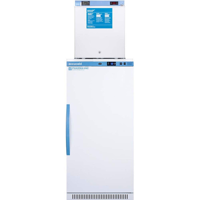 Accucold Pharmacy, Medical-Laboratory Combination Refrigerator/Freezer: 9 cu ft Capacity, -20 to 8 &deg; C, 23-3/8" OAW, 24-3/8" OAD, 73-1/2" OAH ARS8PV-FS24LST