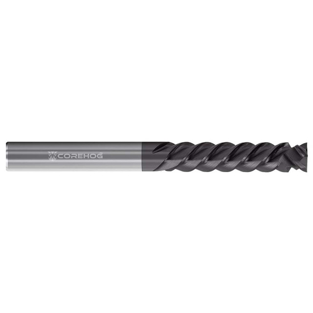 Corehog C43415 Square End Mill: 1/4" Dia, 1-1/8" LOC, 4 Flutes, Solid Carbide