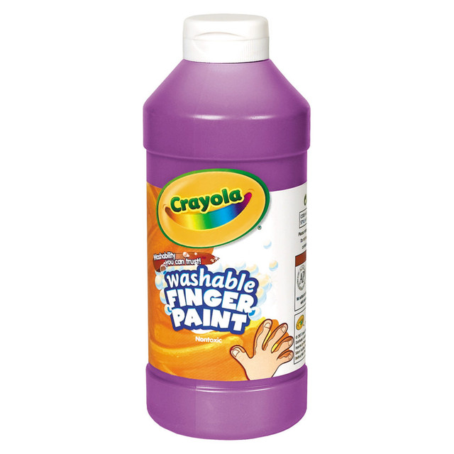 CRAYOLA LLC 551316040 Crayola Washable Finger Paint, 16 Oz., Violet