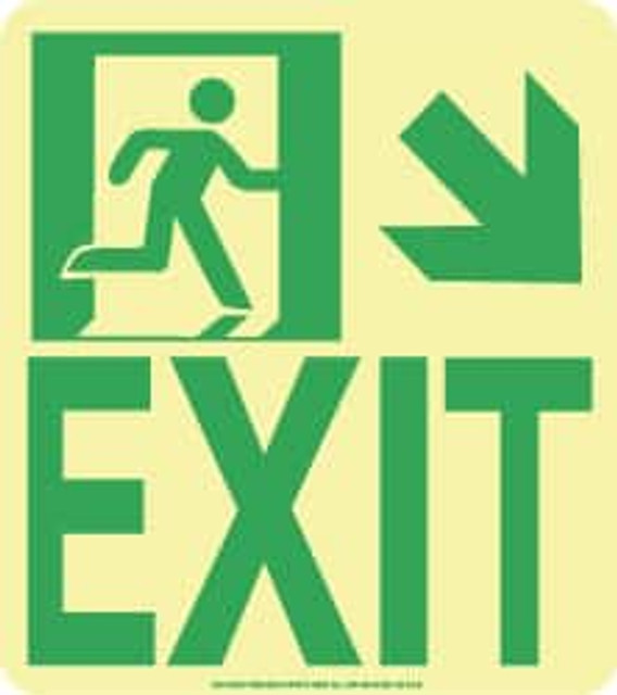 AccuformNMC 50F-6SN-DR Exit Sign: "Exit"