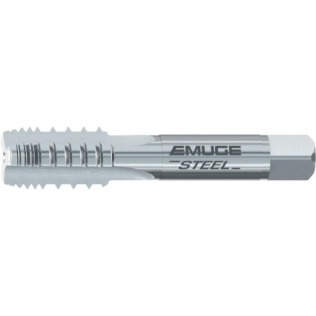 Emuge A0121001.0050 Straight Flute Tap: M5x0.80 Metric Coarse, 3 Flutes, Modified Bottoming, 6HX Class of Fit, Cobalt, Bright/Uncoated