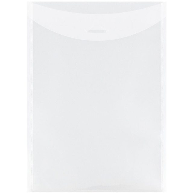 JAM PAPER AND ENVELOPE 1541729 JAM Paper Plastic Envelopes, Letter-Size, 9 7/8in x 11 3/4in, Clear, Pack Of 12