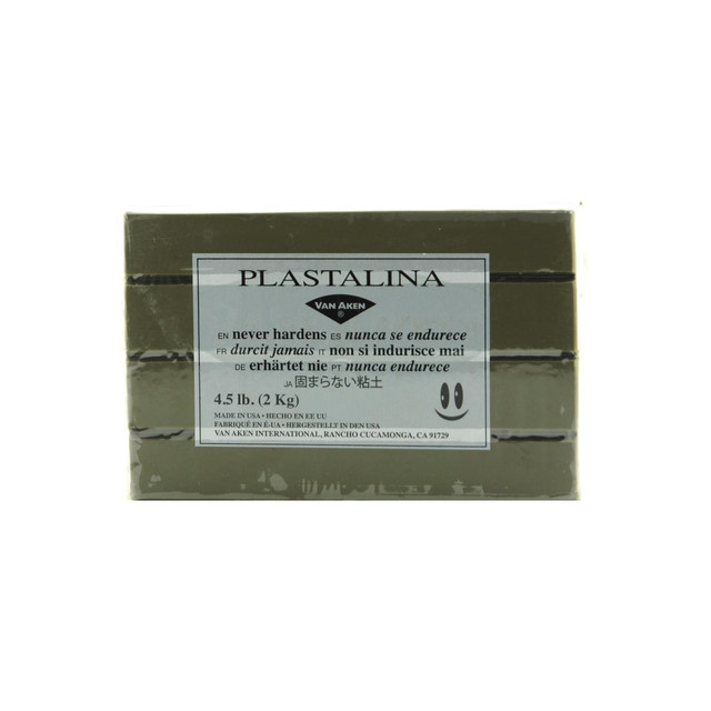 MEADWESTVACO CORP 10514 Van Aken Plastalina Modeling Clay, 4 1/2 Lb, Sculptor Gray