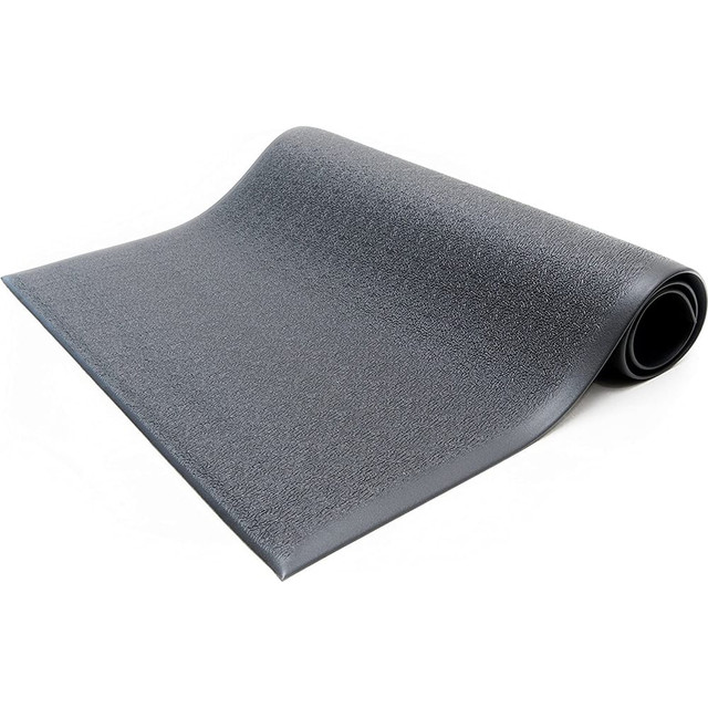 Bertech AFTX38-3X5BLKBE Anti-Fatigue Mat: 5' Length, 3' Wide, 3/8" Thick, Vinyl, Beveled Edge, Light-Duty