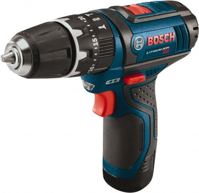 Bosch PS130-2A Cordless Hammer Drill: 12V, 3/8" Chuck, 0 to 19,500 BPM, 0 to 1,300 RPM