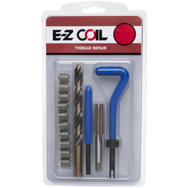 E-Z LOK SK40910 Thread Repair Kits; Kit Type: Thread Repair Kit ; Insert Thread Size (mm): M10x1.50 ; Includes Drill: Yes ; Includes Tap: Yes ; Includes Installation Tool: Yes ; Includes Tang Removal Tool: Yes